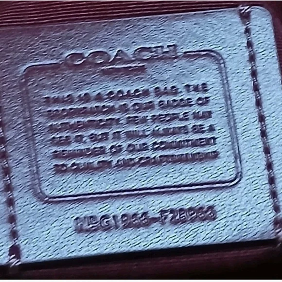 COACH MIA Maroon Red Pebble LEATHER
Crossbody Shoulder Bag Purse L - Picture 6 of 7